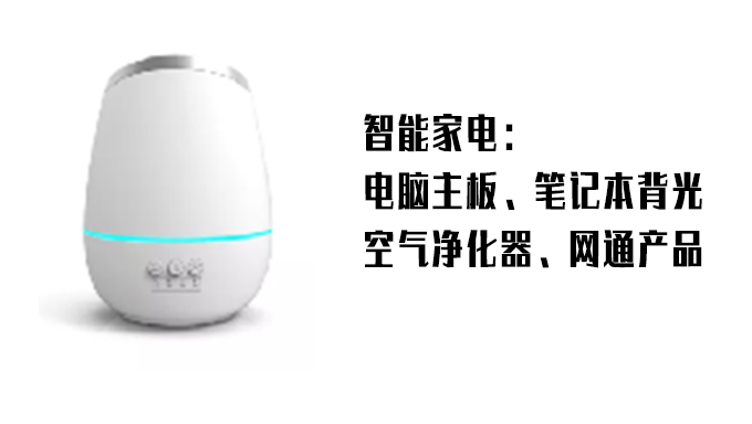 智能家電領域應用